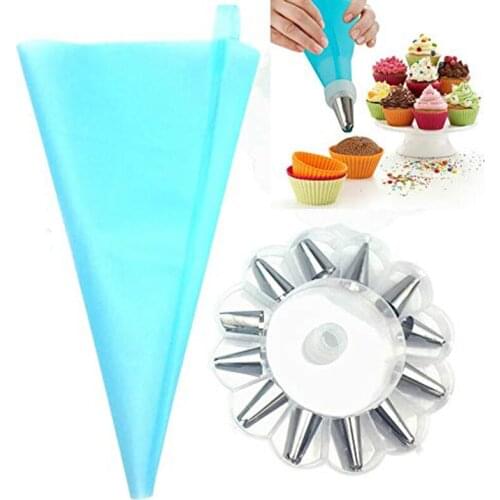 14pcs/set Cake Decorating Supplies Kit Stainless Steel Cookie Assortment Tools Decoration Cake Decorating Tools Kitchen Tool