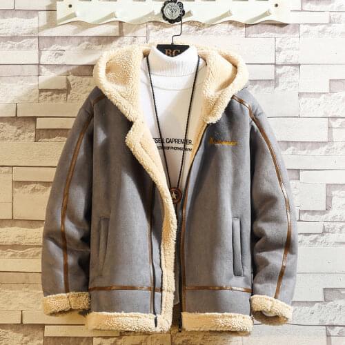 Casual Style Hooded Warm Outwear Winter Men Faux Fur Thick Teddy Bear Coat 2021 Fashion Men‘s Overcoat