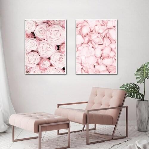 Simple Nordic Style Sheet Pineapple Rose Lotus Wall Spray Painting Hanging Painting Oil Painting Wall Art Canvas Painting