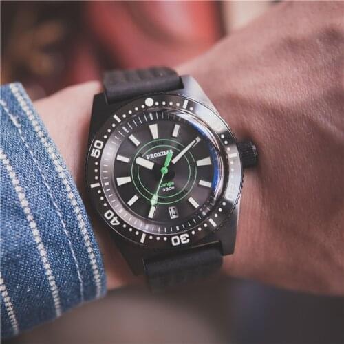 Proxima Mechanical Watch Men NH36 Sapphire Crystal Top Brand Luxury 200M Waterproof Diver Wristwatch 2020 C3 Luminous