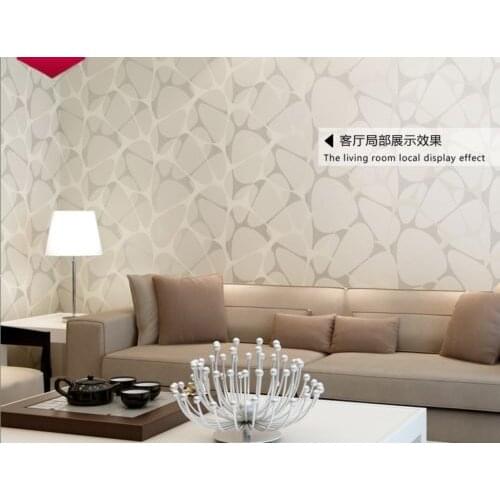 Q QIHANG Minimalist Non-woven Flocking Wallpaper pearlescent sprinkle-silver Bird Nest