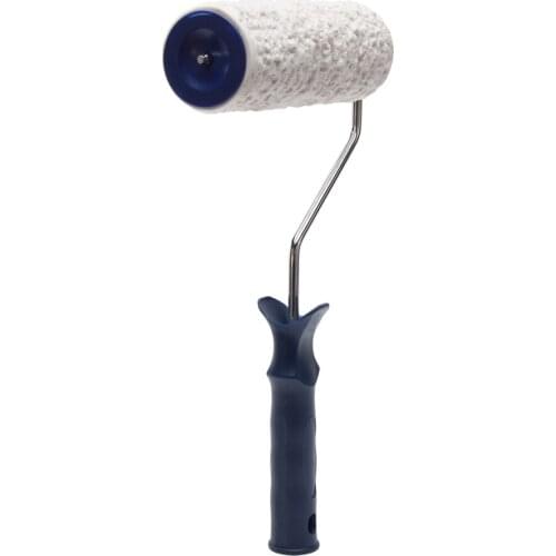 8inch With Handle Home Decor Paint Roller Office Portable Patterned Manual Wall Texture DIY Embossing Tool Rubber Brush