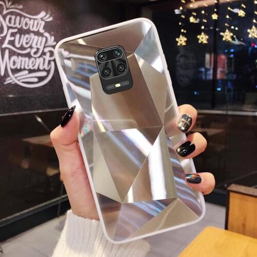Redmi Note 9s 9 Pro Diamond Mirror Soft TPU Case Cover Silicone Cases Redmi 9T 9AT 9A 9 9C NFC Note 8 9 10 10s Pro Note 8