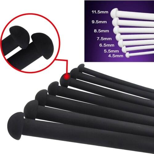 7 Pcs/Set Length 352mm Long Silicone Urethral Dilator Sounds Plug Stretching Chastity Device Sound Catheter Sex Toys For Men