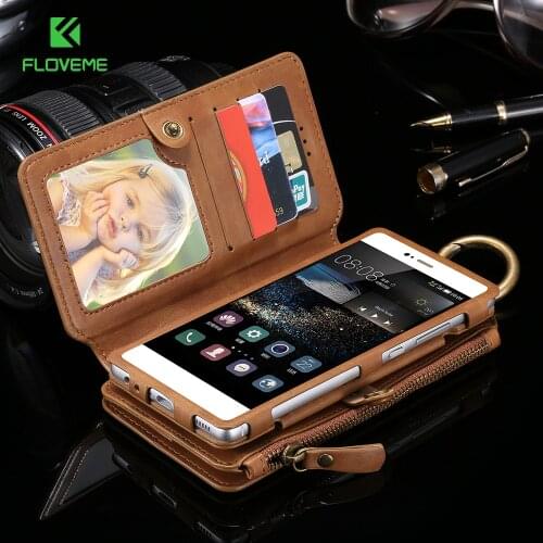 FLOVEME Folded Leather Wallet Case For iPhone 11 7 8 11pro max 6 5 Card Holder Phone Cases For iPhone 7 8 plus Cover Capa 12PRO