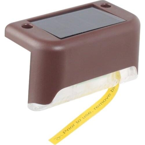 1/4/8/16pcs LED Solar Lamp Path Stair Outdoor Waterproof Wall Light Garden Landscape Step Deck Lights Balcony Fence Solar Lights