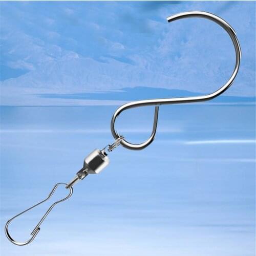 12pcs Spinning Swivel Clamps Stainless Steel S Shaped Hooks for Wind Chimes Wall Hanger Multifunctional Rotatable Hook Home Tool