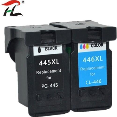 YLC 1set PG445 XL CL446 XL PG-445 CL-446 Compatible Cartridges For Canon ip2840 2840 MG2440 2440 MG2540 2940 mx494 printer