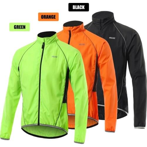 Winter Reflective Cycling Jacket Men Women Breathable Long Sleeve Bicycle Jersey Windproof Coat Vest Outdoor Sportswear