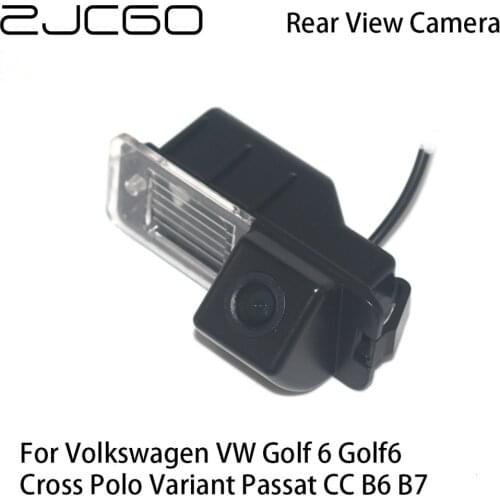 ZJCGO Car Rear View Reverse Back Up Parking Camera for Volkswagen VW Golf 6 Golf6 Cross Polo Variant Passat CC B6 B7