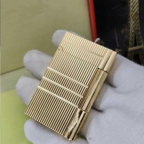 100% brand new retro DuPont bright sound lighter Seiko manufacture windproof copper body cigarette lighter with box