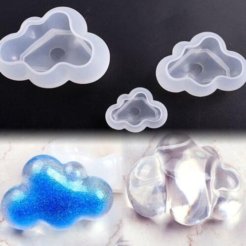 3D Cloud Chocolate Silicone Mold Mousse Fondant Ice Cube Mould Pudding Candy Soap Candle Molds Baking Cake Decoration Tool K473