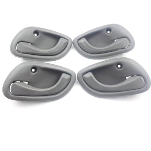 4pcs Ligh Grey Inside Door Handle For Chevy Tracker for Suzuki Esteem Grand Vita 1998-2005 83130-60G01 83110-60G01 Front Rear LR
