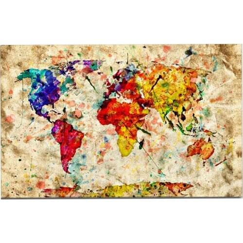 5d diy Diamond embroidery world map diamond painting Cross Stitch 5d full square round Rhinestone mosaic Christmas gift L337