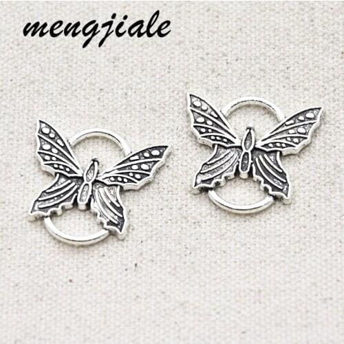 8pcs Alloy charms butterfly charms butterfly connector pendant Fit DIY jewelry findings