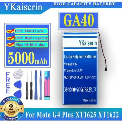 5000mAh GA40 Battery for Motorola Moto G4 for G4 Plus XT1625 XT1622 XT1642 XT1640 xt1626 XT1644 XT1643 SNN5970A