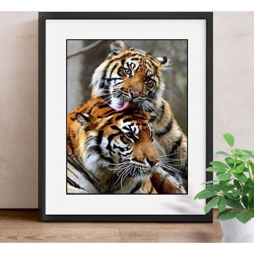 Diamond Embroidery 5D DIY Diamond Painting Tiger Full Square/Round Drill Mosaic Painting Cross Stitch Decoration