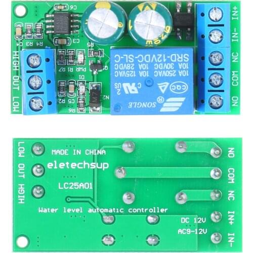 LC25A01 Water Level Automatic Controller Module Aquarium Fish Tank Liquid Level Controller Sensor Indicator Switch Circuit Board