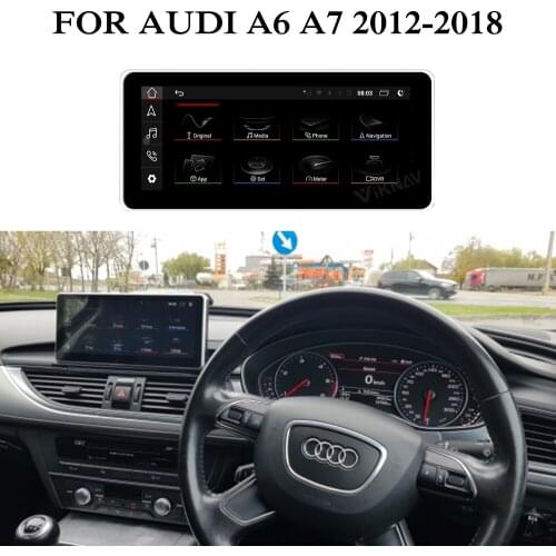 10.25 Inch Touch Screen Car Radio Player For-AUDI A6 A7 2012 - 2018 Android Auto stereo GPS Navigation Carplay