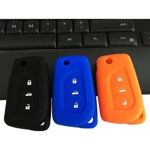 Car Cover Key Case for Toyota Aygo Verso Auris Corolla Avensis Yaris Scion TC IM 2015 2016 REIZ 2013 Key Case Silicone Key Cover