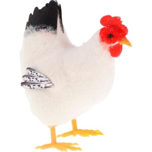 Party Decor Chicken Cock Rooster Family Poultry Animal Models Props Figurine Figure Home Shop Display Ornament Random color