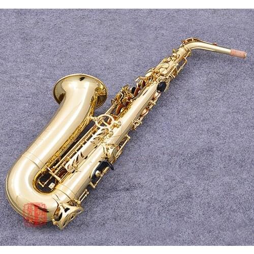 French Alto Saxophone AXOS Gold Lacquer Professional Sax Alto Musical Instruments Professional Reeds Neck Mouthpiece