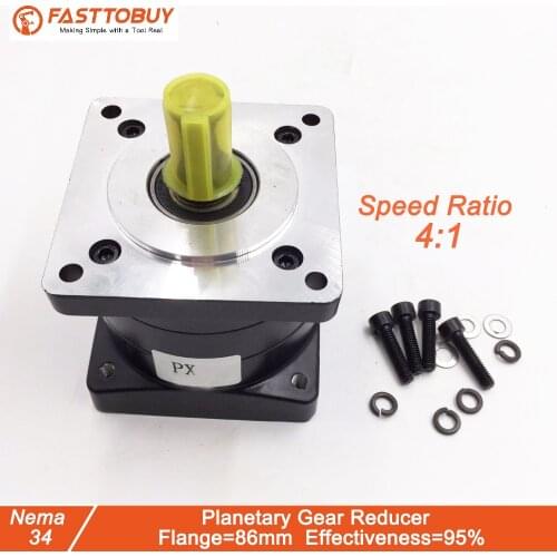 Speed Ratio 4:1 Motor Reducer Gear Reducer Stepper Motor NEMA 34 Planetary Gear Reducer Cheap Speed Reducer
