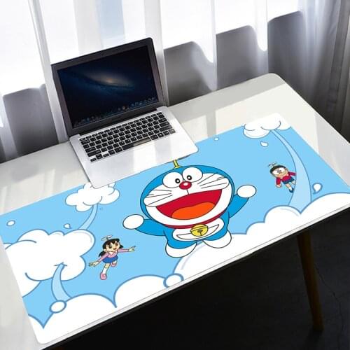 Mouse pad Doraemon 900x400 Anime Gaming Accessories XL Large Mousepad Gamer Office PC Computer Keyboard Desk Mat Cute LOL Carpet