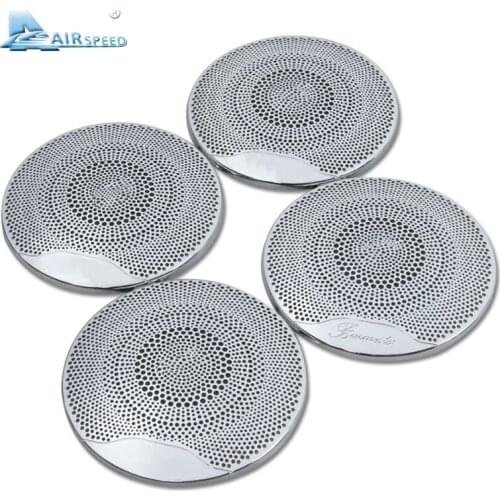 Airspeed 4pcs/lot Stainless steel Car Door Stereo circle decoration cover for Mercedes Benz E Class W213 C Class W205 Accessorie