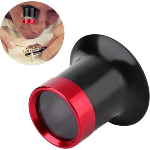 Aluminum Alloy 10X Jewelry Watch Eye Magnifier Loupe Repair Watch Tool Magnifying Glass Loupe Lens Magnifier for Watchmakers