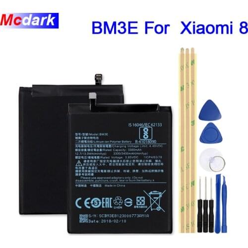 Mcdark Xiaomi Mi 8 Phone Batteries