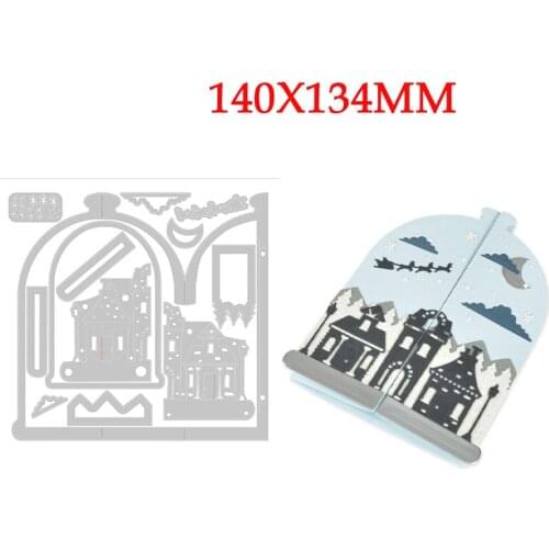 BUILDING Metal Cutting Dies For Scrapbooking Stencils DIY Album Cards Decoration Embossing Folder Die Cuts Cutter Christmas