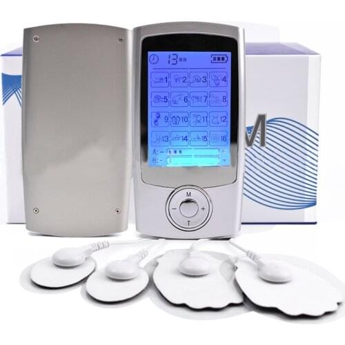 Upgrade Independent Dual Channel 16 Mode Multi-function Low Frequency Meridian Physiotherapy Pulse Cervical Lumbar TENS Device