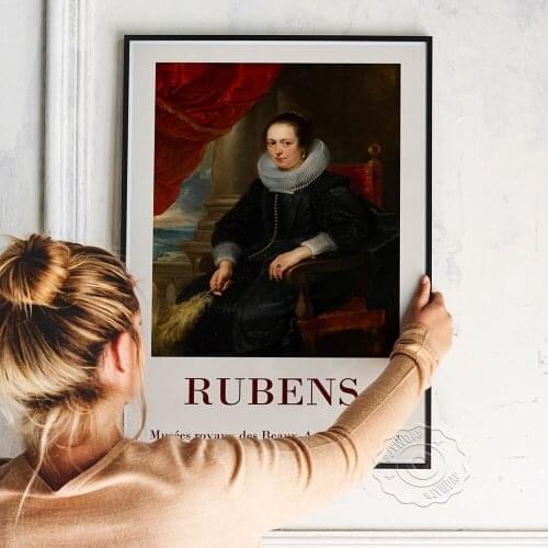Peter Paul Rubens Exhibition Museum Poster, Wall Art, Canvas Painting Vintage Prints, Art Home Room Decor Gallery Wall Picture