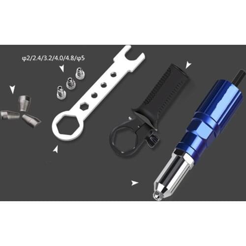 Upgraded Electric Rivet Nut Gun Riveting Tool Cordless Riveting Drill Adaptor Insert nut tool Multifunction Nail Gun Auto Rivet