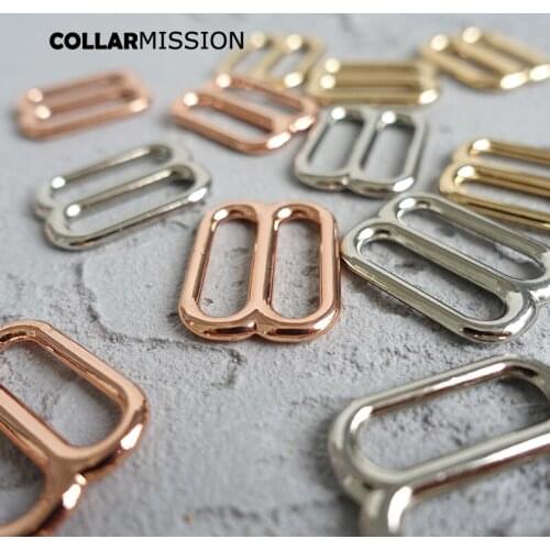 Adjustable buckle DIY accessory for 20mm sewing bag belt dog cat collar retailing high quality plated metal buckle 3 colours
