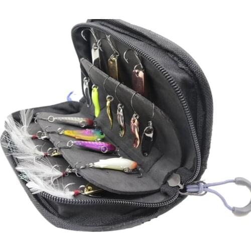 Mini Waterproof Bags Sequins Fishing Lure Baits Hooks Bolsas Tassen Tackle Storage Bag Case bolso Multi-Purpose pesca acesorios