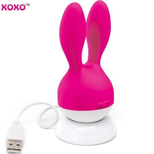 Japan USB Recharge Rabbit Vibrator Sexo Dildo vibrador feminino Bunny Ears Vibrator Sex Toy for Couple Vibrator Female sex