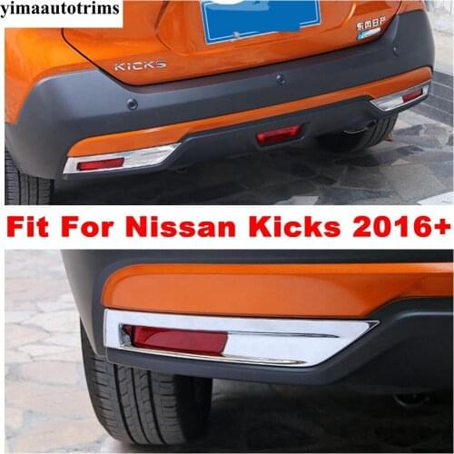 Rear Fog Lamp Light Frame Cover Trim Chromium ABS Chrome Accessories Decoration For Nissan Kicks 2016 - 2020 Exterior Refit Kit