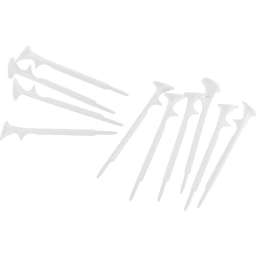 10Pcs 73mm White Plastic Golf Tees Set for Sports Golf Training Aid/Practice