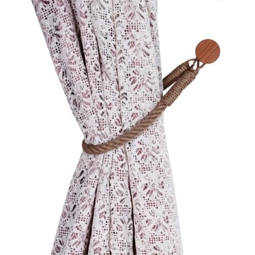 2PCS Modern and Simple Cotton Curtain Bandage Tie Rope Hand-woven Creative Curtain Storage Rope Lanyard