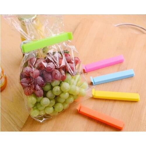 DHL 2000pcs portable New Kitchen Storage Food Snack Seal Sealing Bag Clips Sealer Clamp Plastic Tool