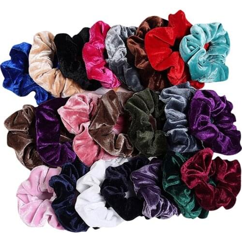 22Pack Lots Hair Scrunchies Hairband Ponytail Holder Hair Accessory Female