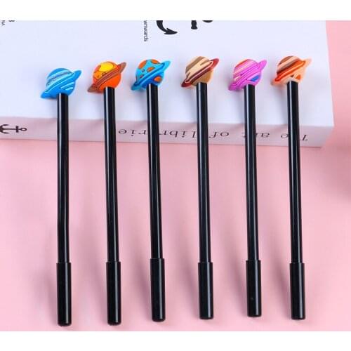 36 pcs/lot Creative Planet Gel Pen Cute 0.5 mm black Ink Signature Pens Promotional Gift Office School Supplies