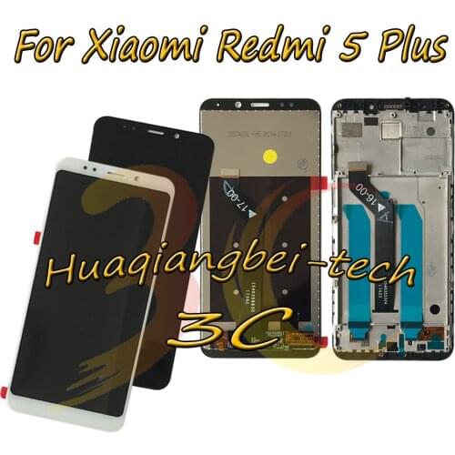 5.99'' New For Xiaomi Redmi 5 Plus / Redmi 5Plus Full LCD DIsplay + Touch Screen Digitizer Assembly + Frame Cover 100% Tested