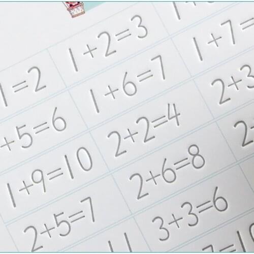 Arabic Numerals Copybook Groove Design Children Regular Dcript Exercises Stationery For Primary School Students Beginners libros