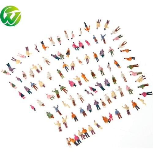 Architectural Scale Model Train Layout 100pcs Scale 1:100 Street Passengers For Diorama Building Kits Toy
