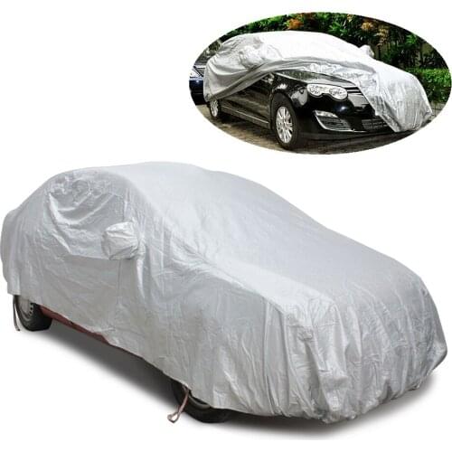 Car Cover Sun & UV Pretection Hook Up for Indoor Outdoor Durable Sunshade Snow Shield Case Sun Shade Sedan Car-covers