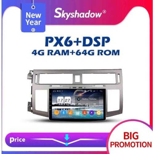 PX6 Car DVD Player DSP IPS Android 10 4GB + 64GB Wifi AHD Bluetooth 4.2 RDS RADIO GPS Map For Toyota Avalon 2007 2008 2009 2010