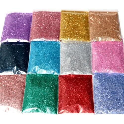 10g Sparkly Nail Glitter Rose Gold Powder Flakes Pigment Dust Gold Silver Sandy Nail Art Sequins Gel Manicure DIY Decorations